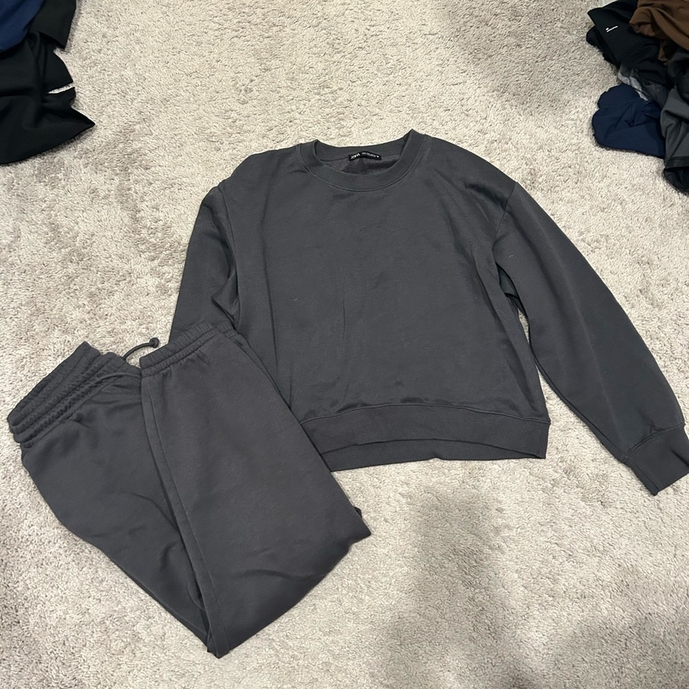 Zara graphite sweat set